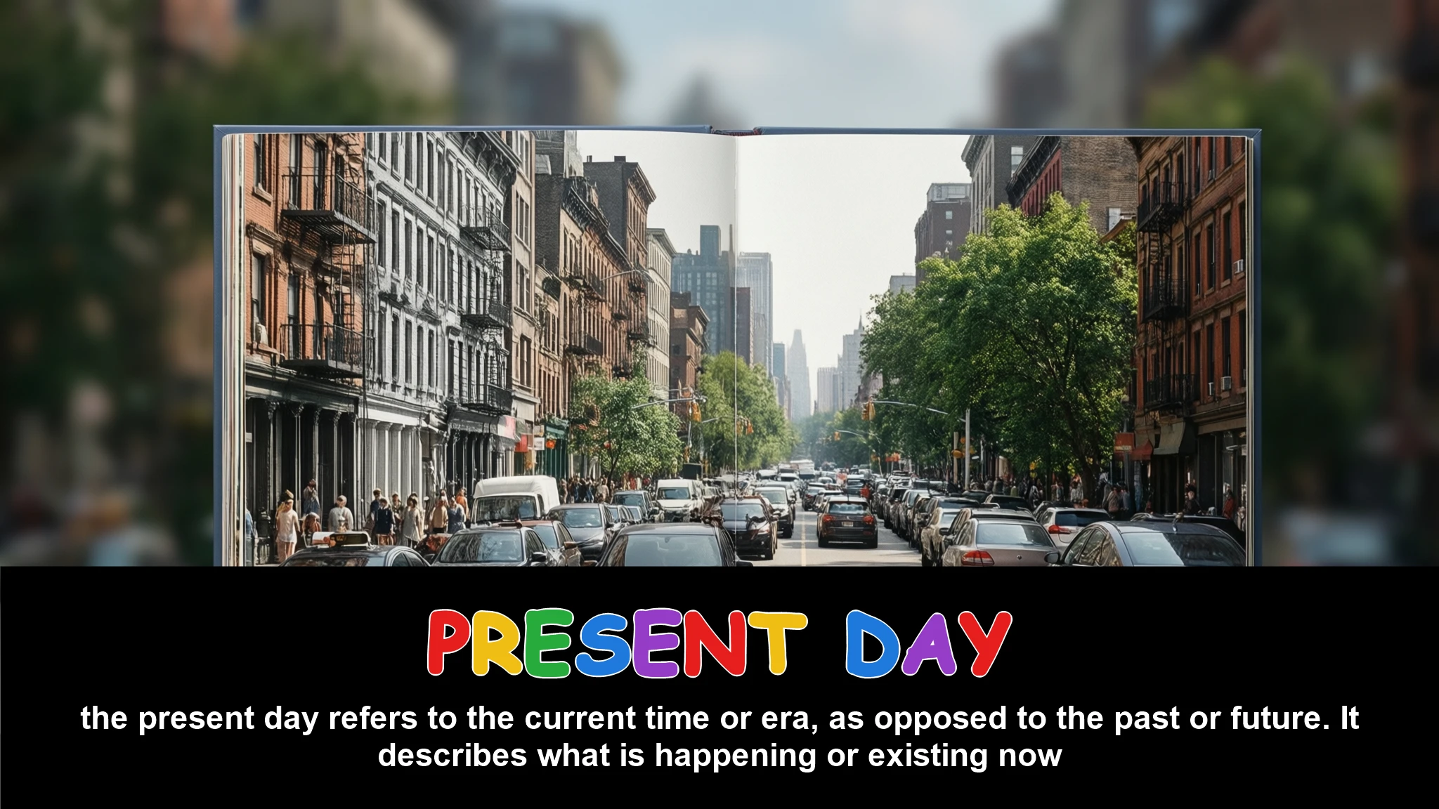 English Illustration for present day